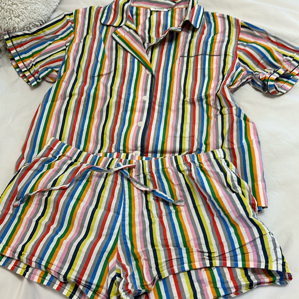 Sleepy Jones short sleeve pajama set- size Medium